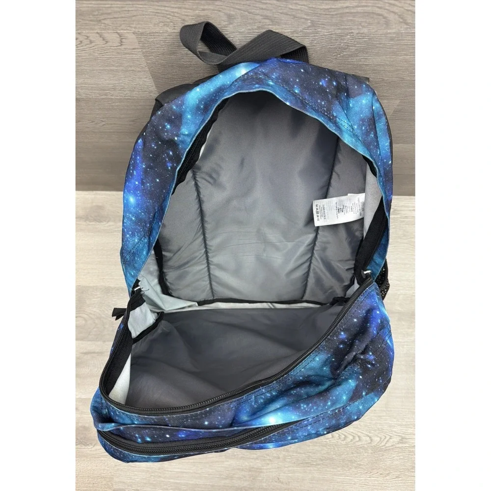 JanSport XL Big Student Laptop Backpack Cosmic Galaxy Blue Cyberspace Dimensions